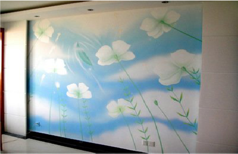 渭南画墙绘怎么画好白云的蓬松感？