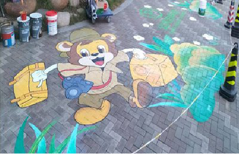 渭南夏季画地面彩绘会遇到的问题