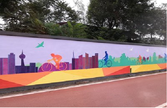 渭南墙体彩绘-围墙