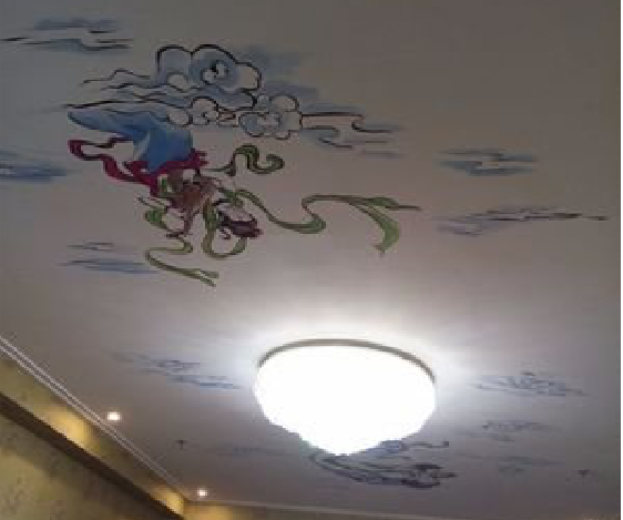 渭南如何快速绘制天花板上的手绘墙？