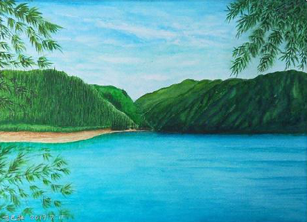 渭南在墙绘中，如何绘画绿水青山？