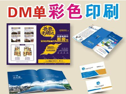 渭南单页印刷，色彩搭配简单。