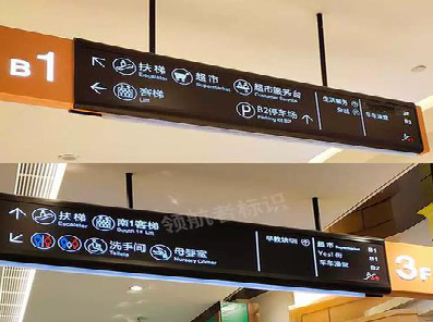 渭南如何通过商场标识牌引导客流分布？